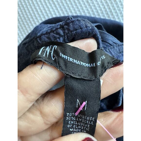 3 for $9 INC Chambray Maxi Dress with Cross Back M - Picture 7 of 7